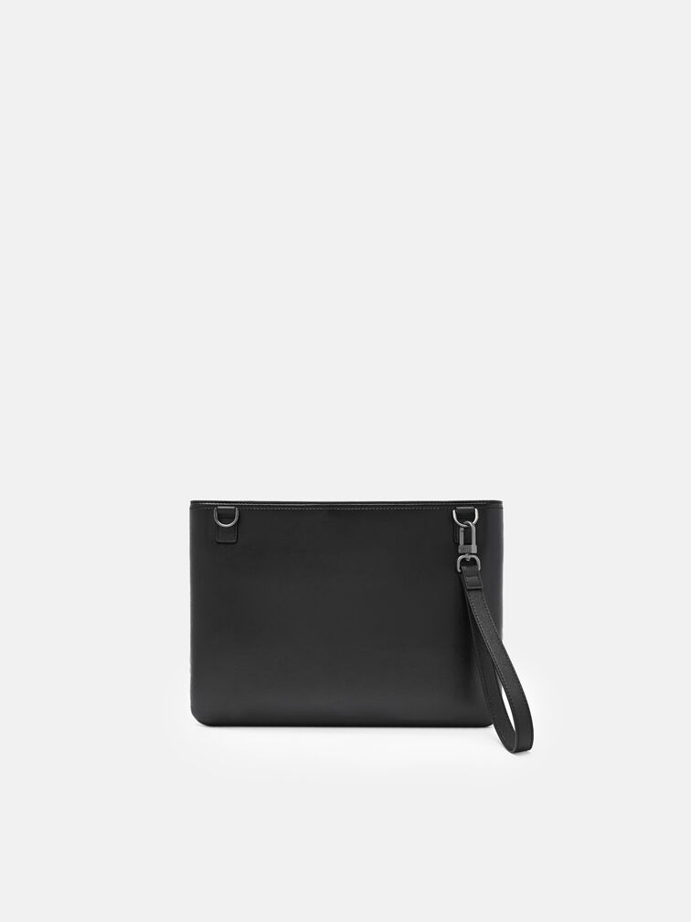 Jatte Portfolio Bag, Black Textured