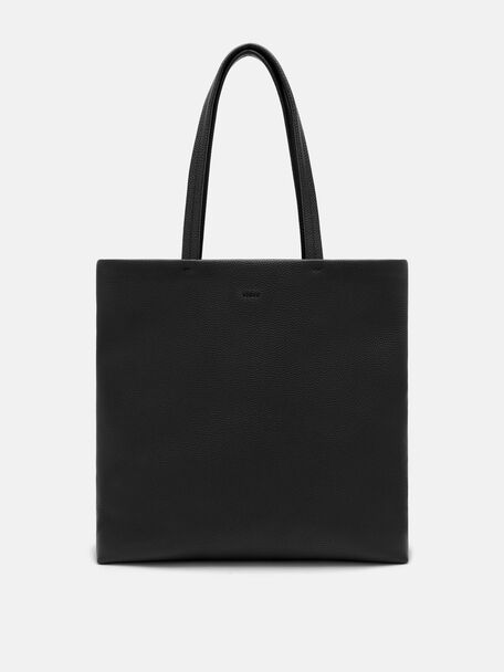 Asher Leather Tote Bag, Black