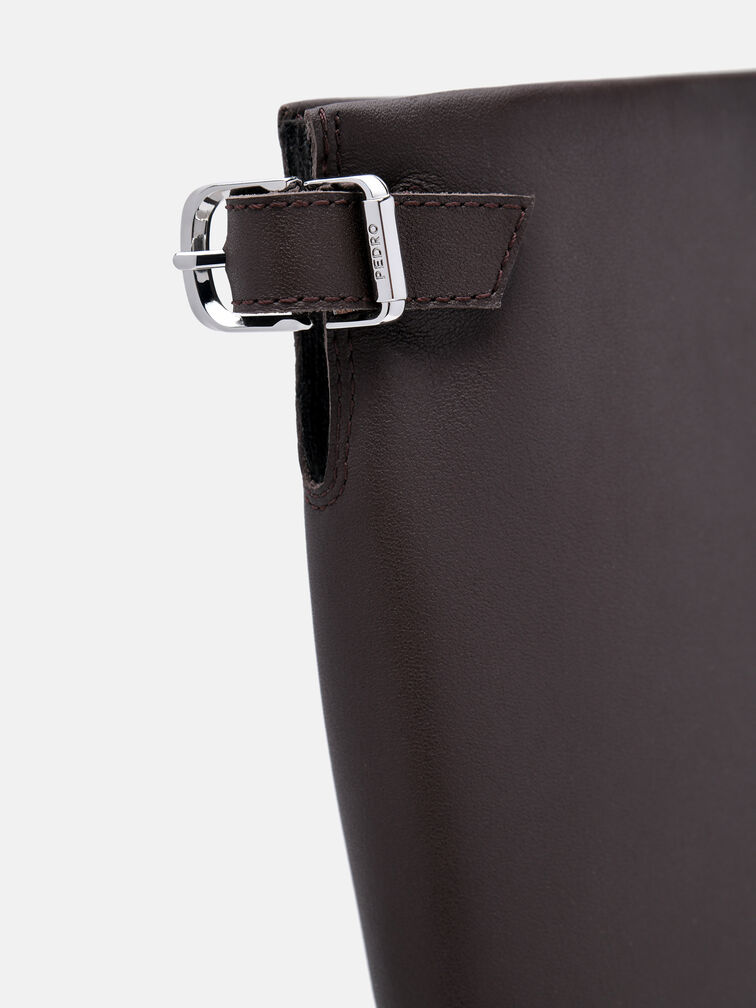 Dessa Knee Boots, Dark Brown