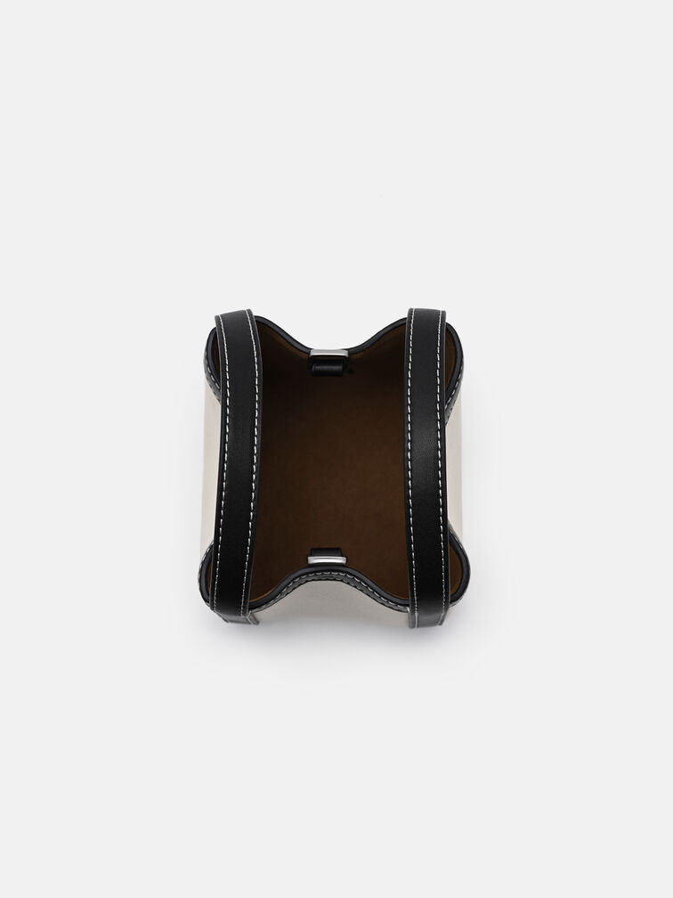 Dana Canvas Pouch, Black Canvas