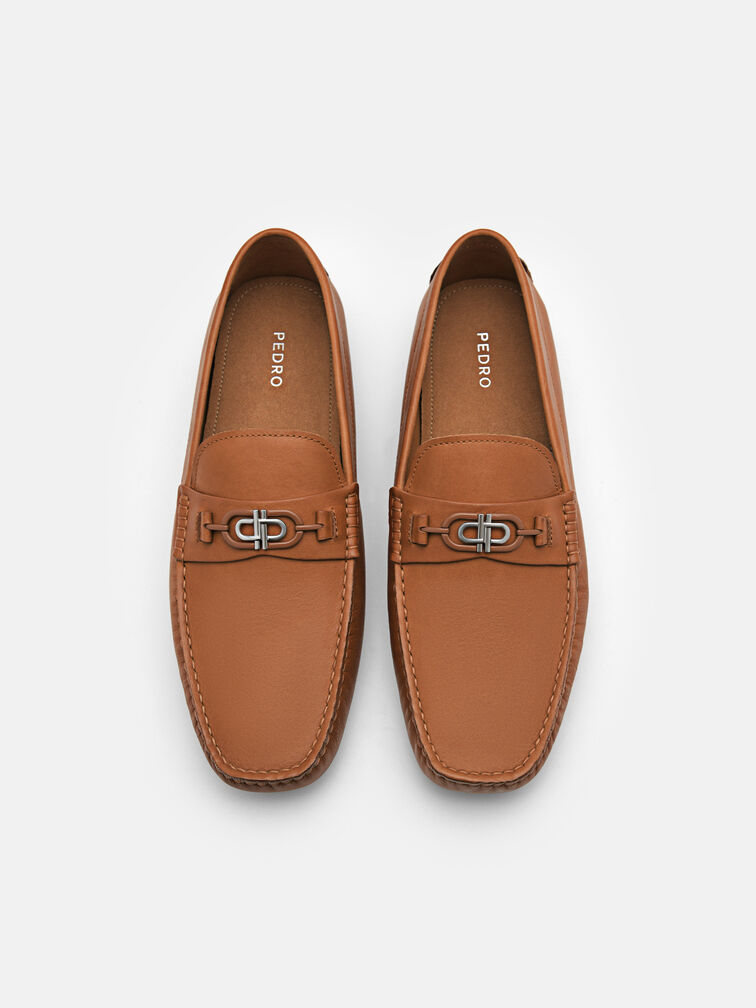 Leather Driving Shoes, Camel