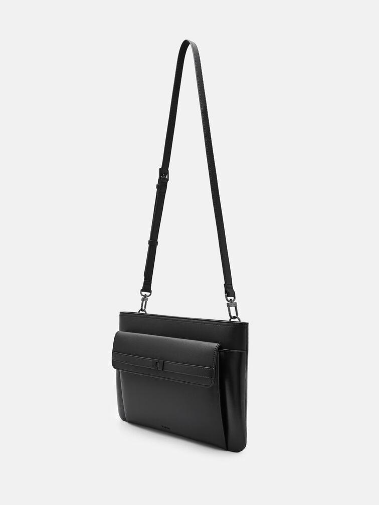 Jatte Portfolio Bag, Black Textured