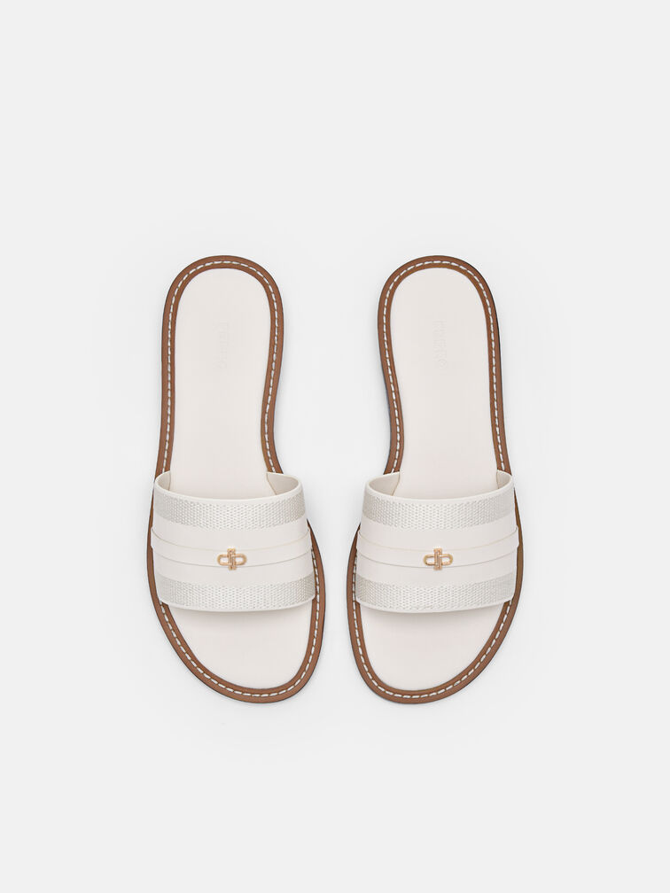 Slide Sandals, Chalk