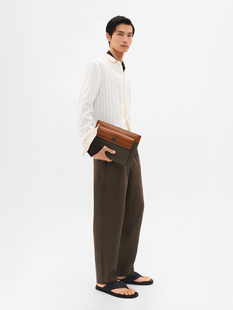 Jatte Portfolio Bag, Dark Taupe