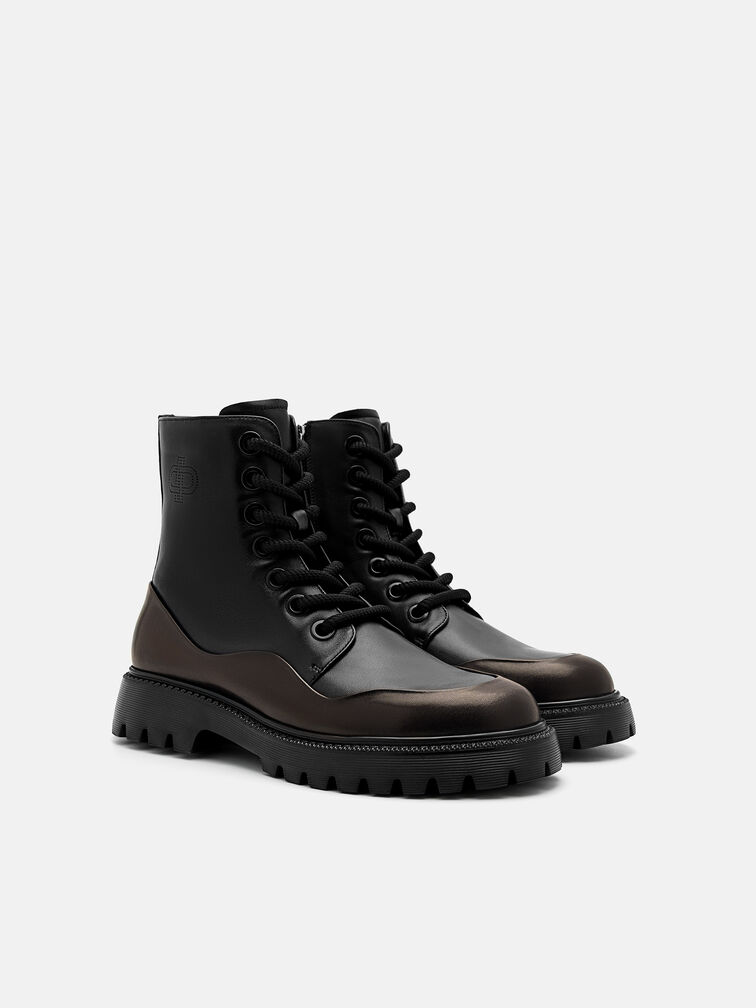 Leather Boots, Black