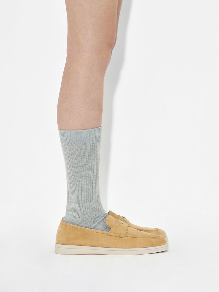 Roam Suede Driving Shoes, Sand