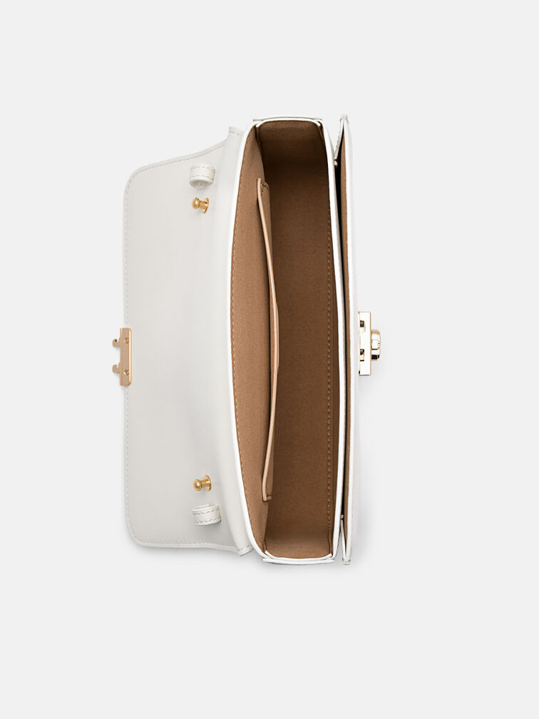 PEDRO Studio Leather Shoulder Bag, Chalk
