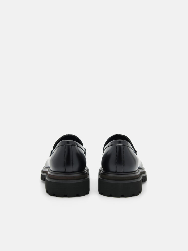 Leather Loafers, Black