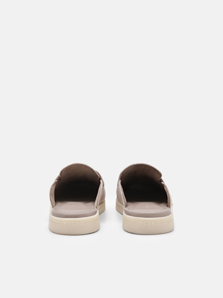 Roam Suede Mules, Light Grey