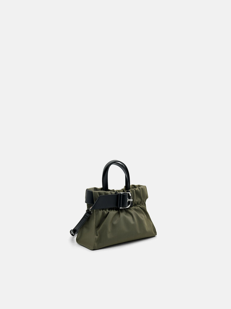 Helix Handbag, Olive