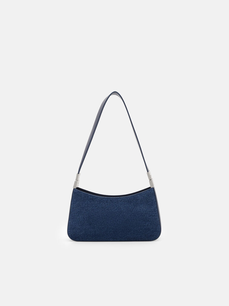 Jatte Denim Shoulder Bag, Blue Denim