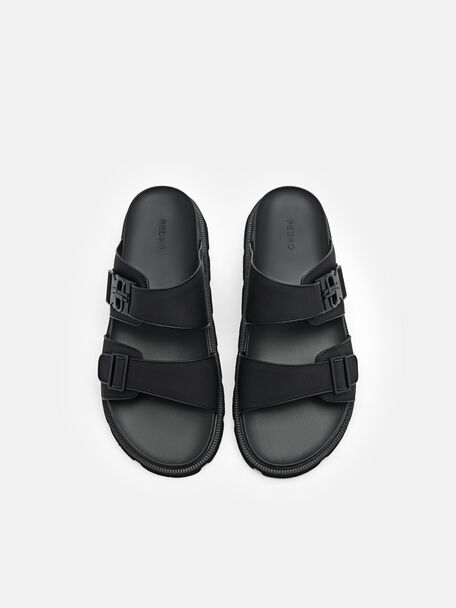 Slide Sandals, Black