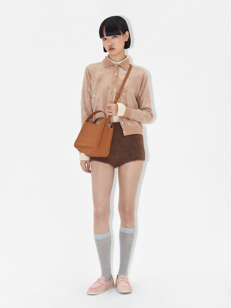 Roam Suede Driving Shoes, Nude