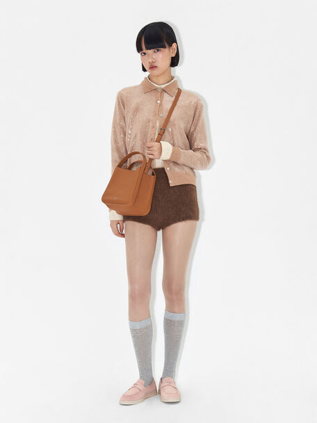 Roam Suede Driving Shoes, Nude