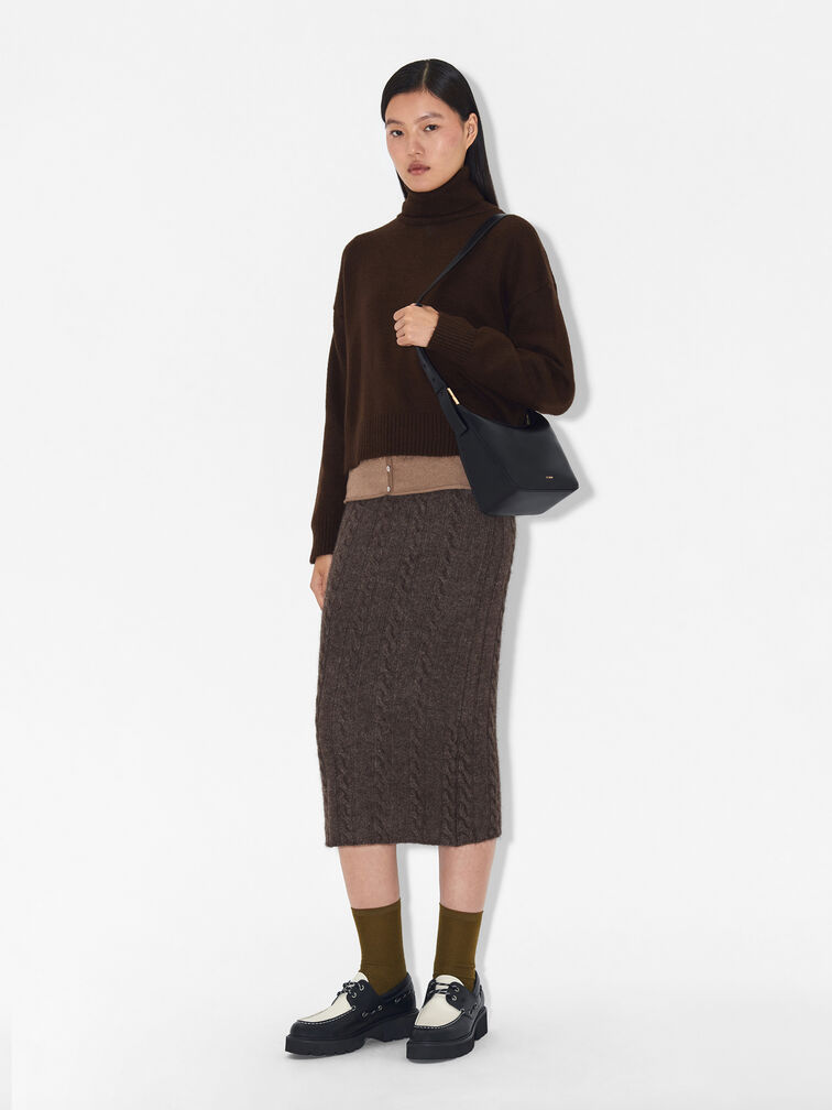 Jatte Crescent Bag, Black