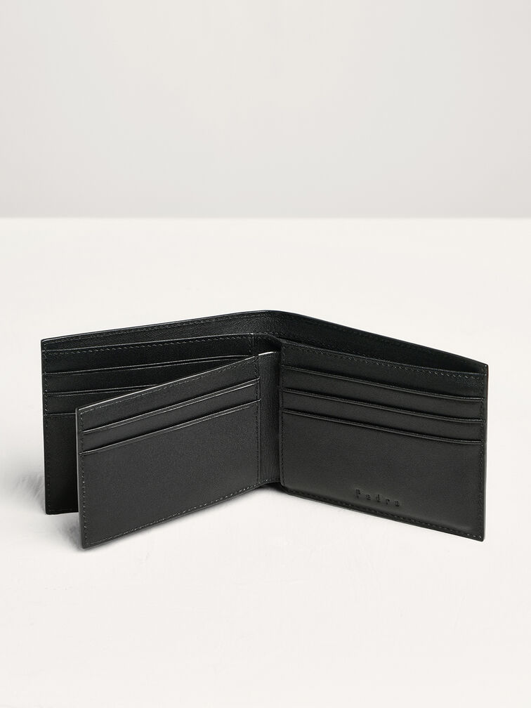 Oliver Leather Bi-Fold Wallet with Insert, Black