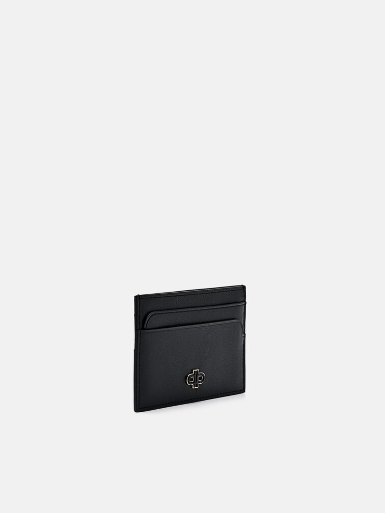 Leather Card Holder, Black