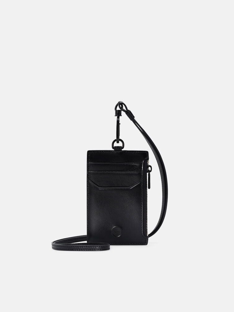Leather Lanyard, Black