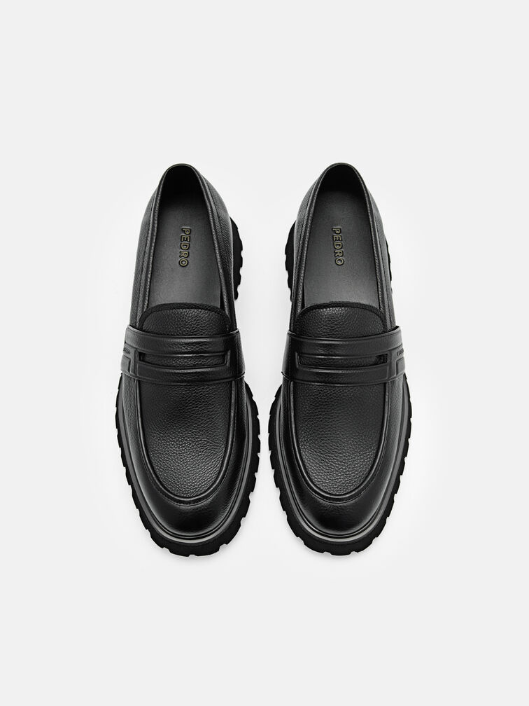 Alto Leather Loafers, Black