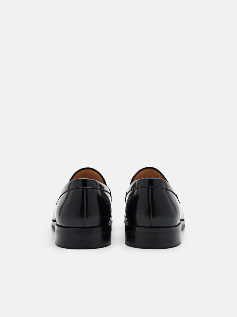 Leather Loafers, Black