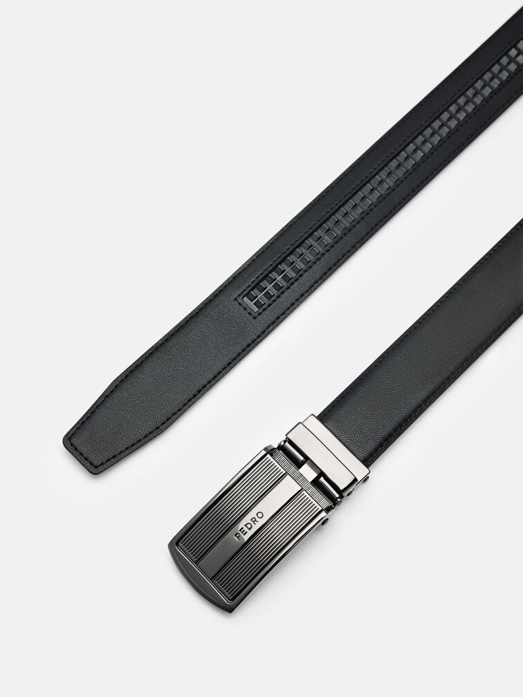 Leather Automatic Belt, Black