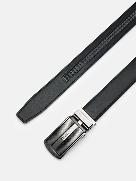 Leather Automatic Belt, Black