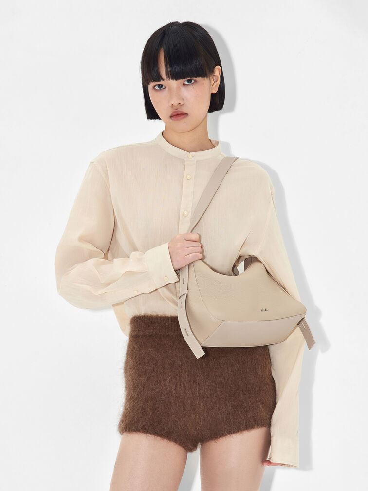 Demi Shoulder Bag, Taupe