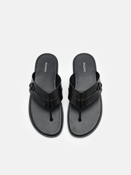 Thong Sandals, Black
