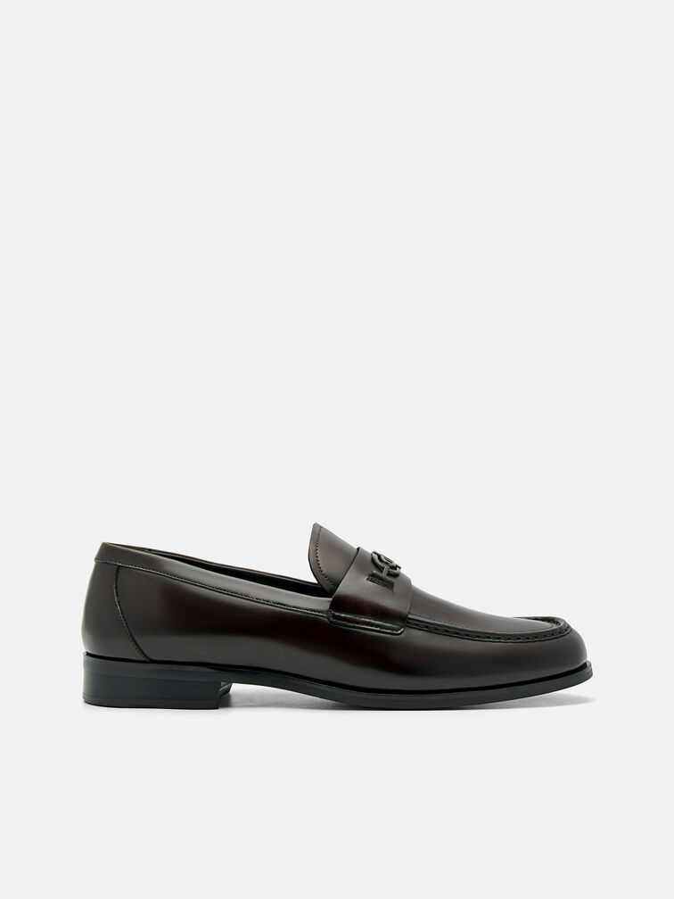Leather Horsebit Loafer, Dark Brown
