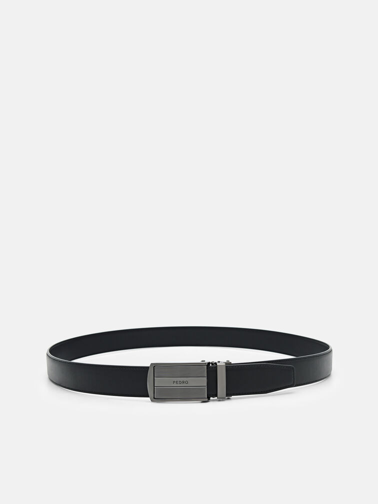 Leather Automatic Belt, Black