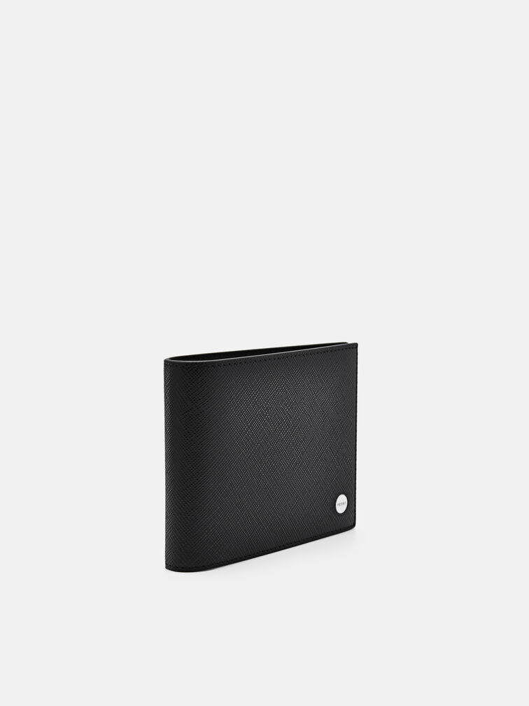 Oliver Leather Bi-Fold Wallet with Insert, Black