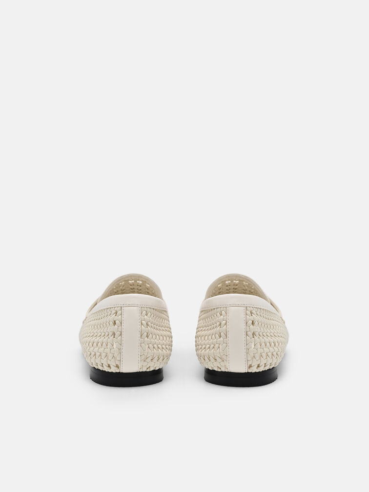 Brynn Woven Loafers, Chalk Weave