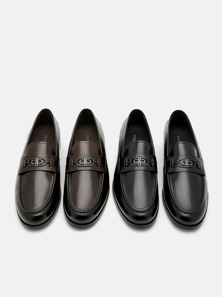 Leather Horsebit Loafer, Dark Brown
