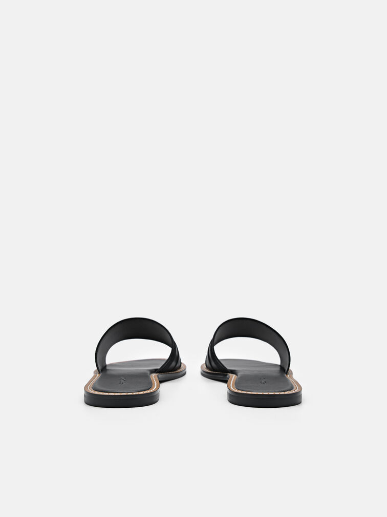 Slide Sandals, Black