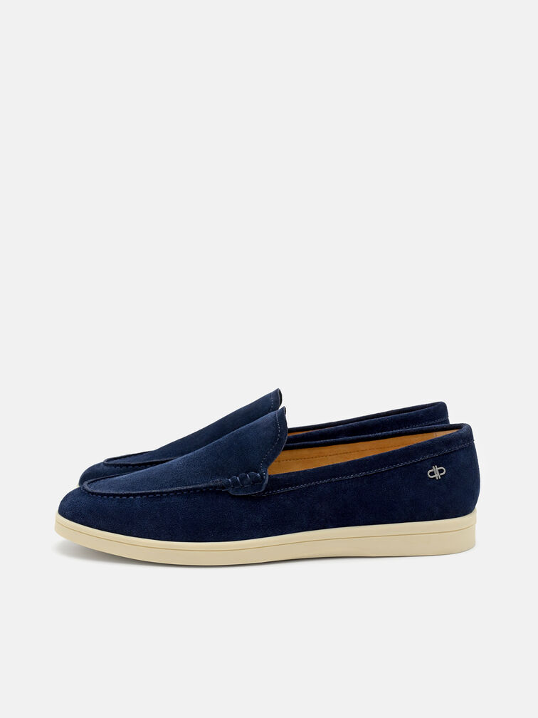 Roam Suede Loafers, Navy Suede