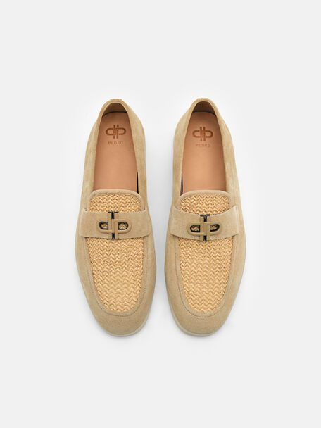 Suede Loafers, Sand