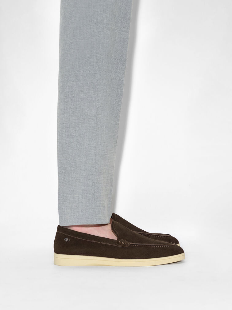 Roam Leather Loafers, Dark Brown