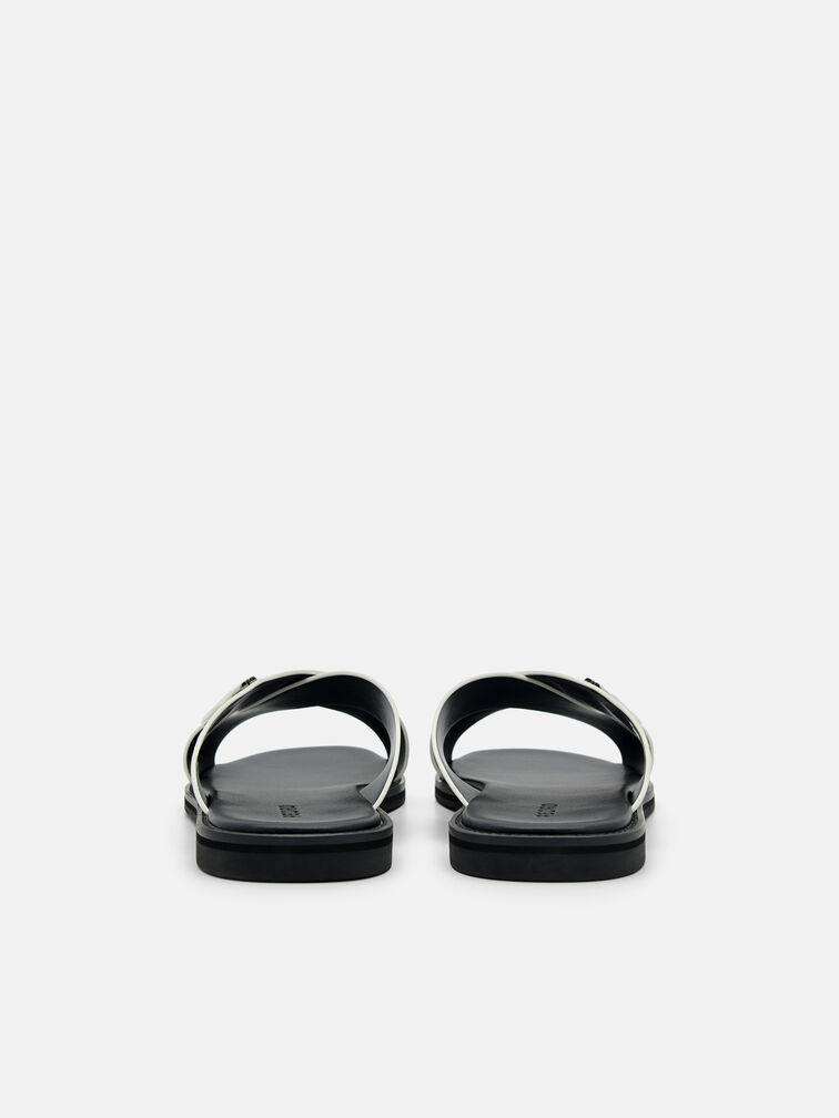 Cross Sandals, Chalk