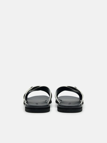 Cross Sandals, Chalk