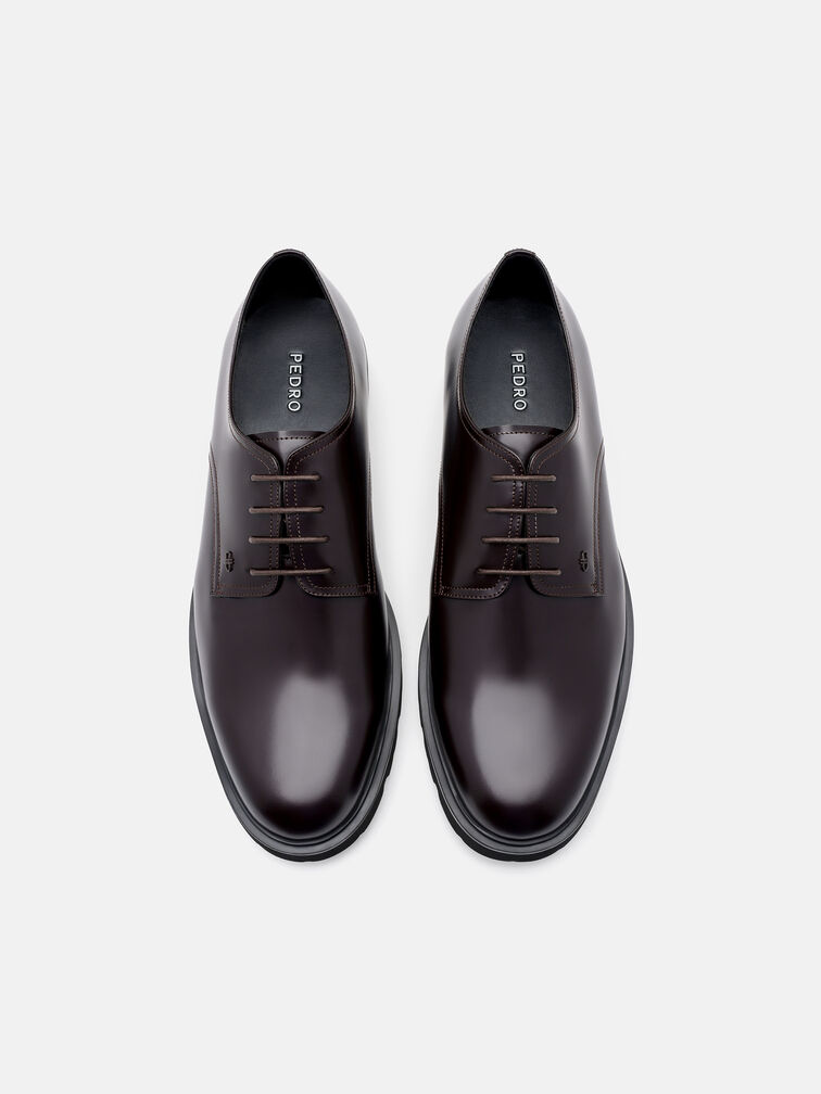 Anders Leather Derby Shoes, Mahogany