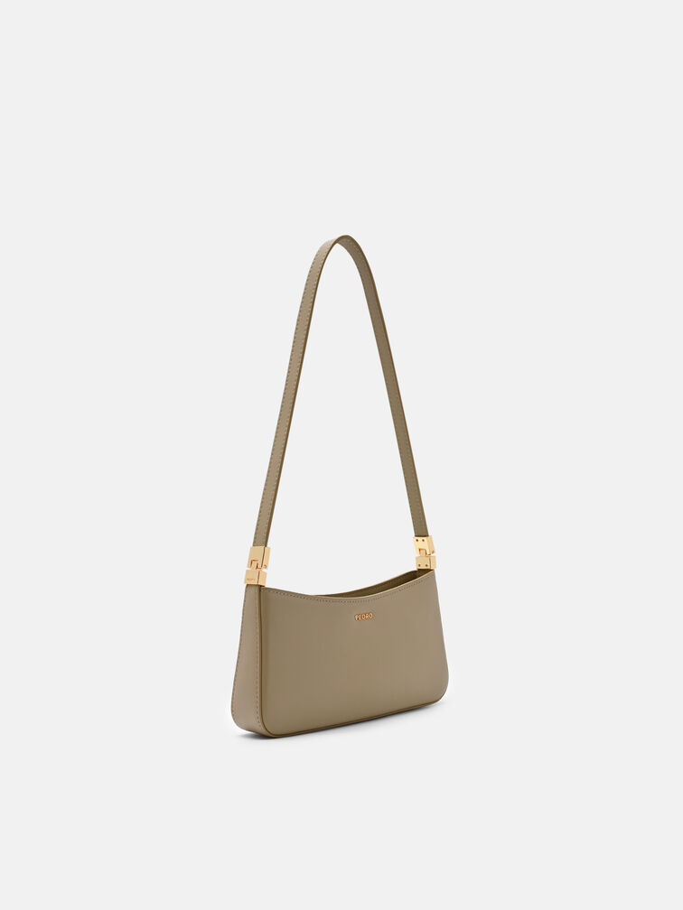 Jatte Leather Pouch, Olive