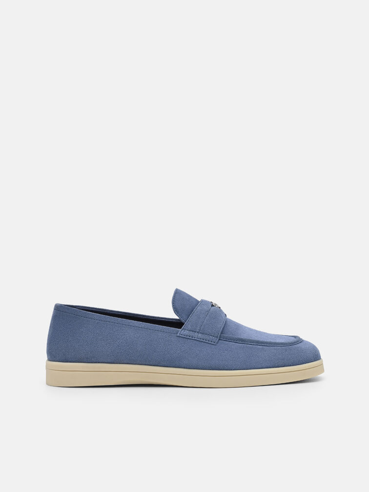 Roam Suede Driving Shoes, Slate Blue Suede