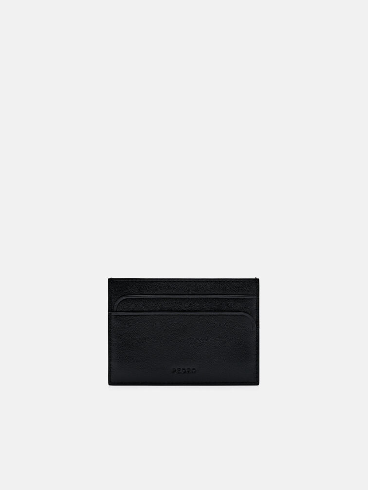 Leather Card Holder, Black