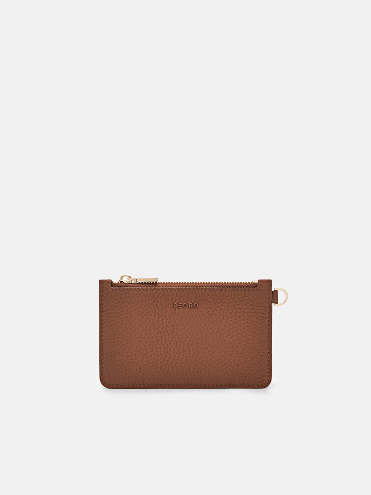 PEDRO Studio Leather Card Holder, Brown