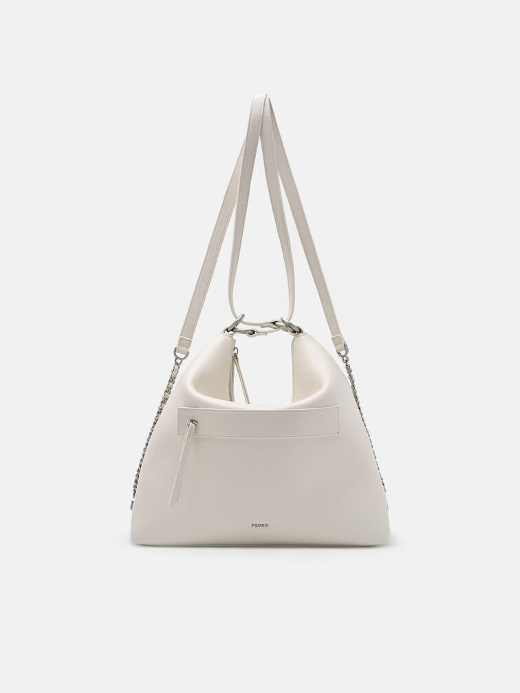 Slouchy Two-Way Carry Backpack, Chalk