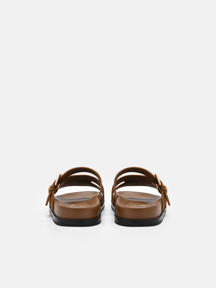 Iza Suede Sandals, Cognac