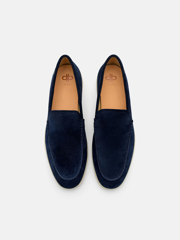 Roam Suede Loafers, Navy Suede
