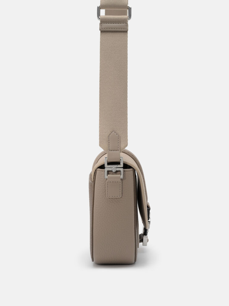 Tex Leather Crossbody Bag, Multi Tumble
