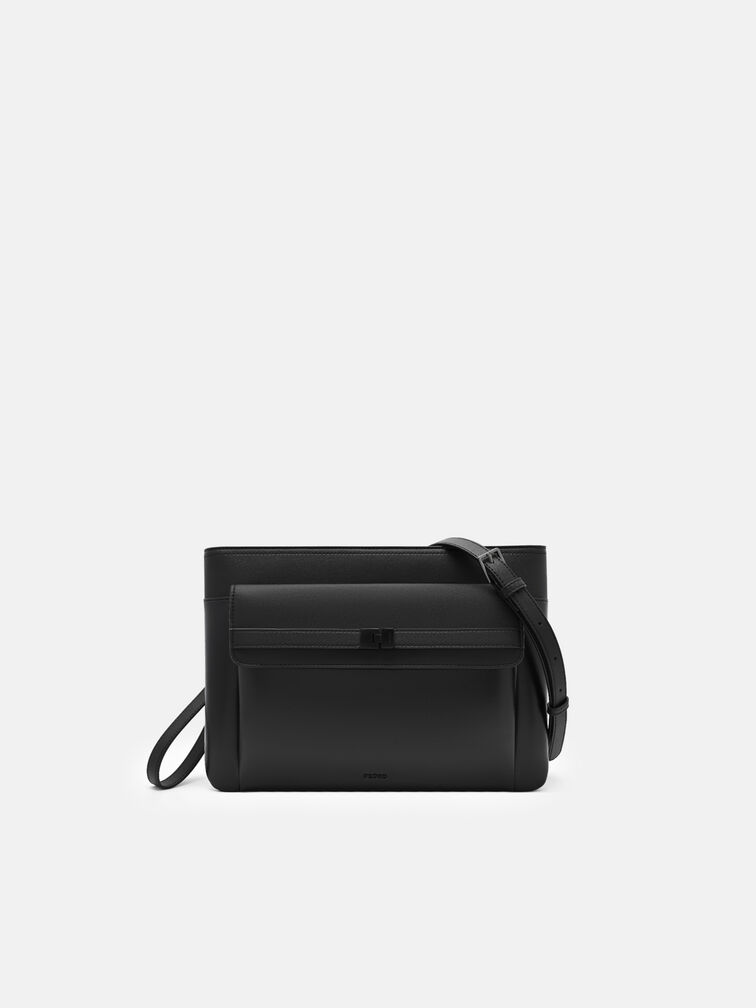 Jatte Portfolio Bag, Black Textured