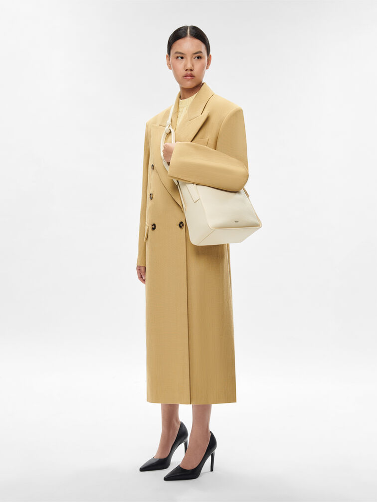 Demi Hobo Bag, Chalk